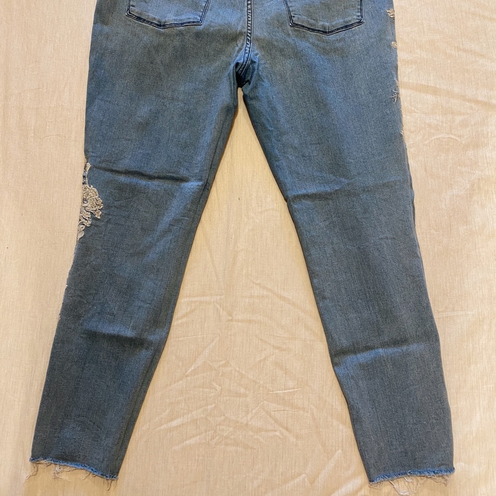 Embroidered Floral Jean - Picture 7 of 10